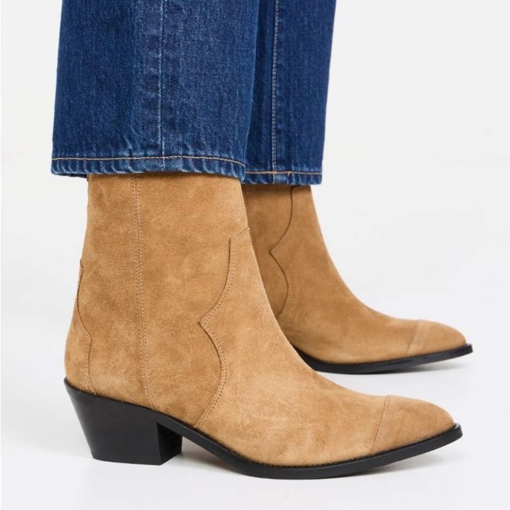 Alohas Austin Suede Ankle Boots - Tan